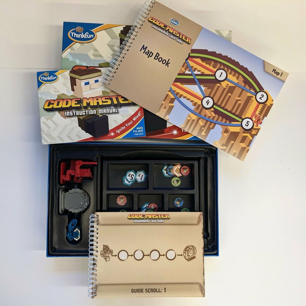 Code Master Programming Logic Game - Complete (Think Fun, 2015) - Picture 2 of 5